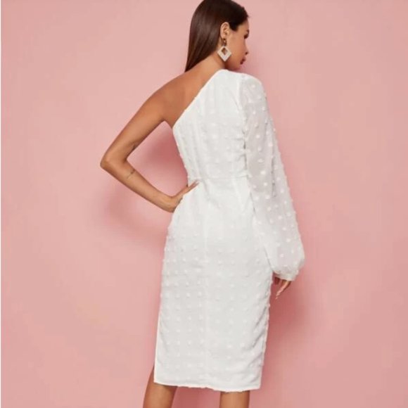 SHEIN White off the shoulder dress size large - Picture 2 of 6